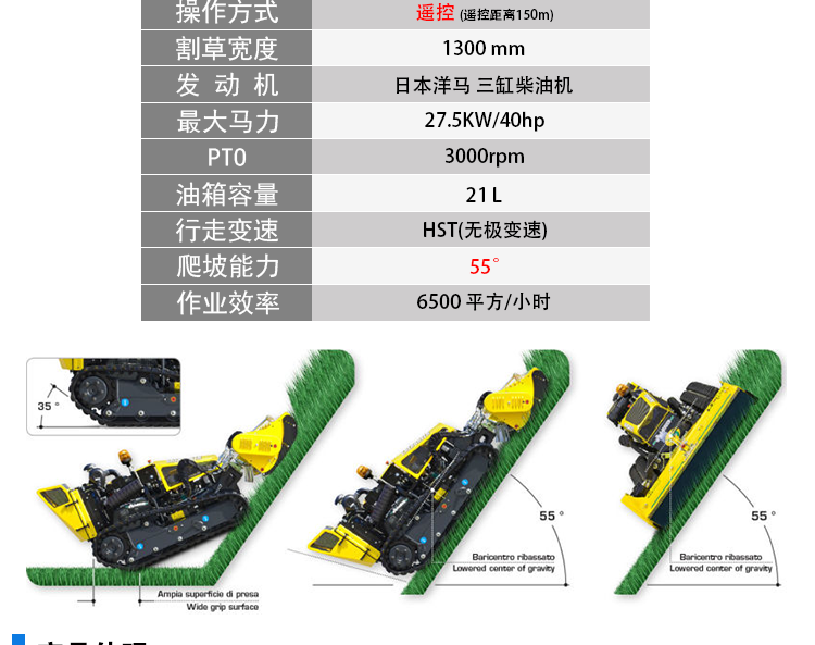 意大利RoboGreen堤坝割草机